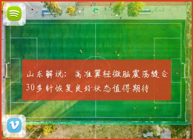 山东解说：高准翼轻微脑震荡缝合30多针恢复良好状态值得期待